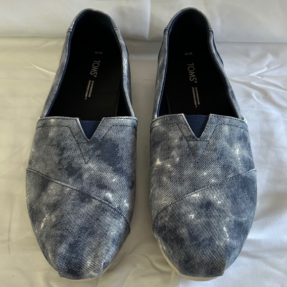 Toms Shoes - Toms Alpargata Navy Distressed Wash Shoe Size 10